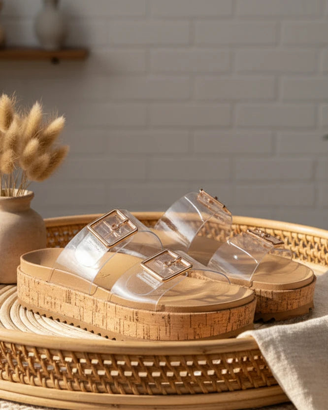 Olivia Double Buckle Strap Sandals