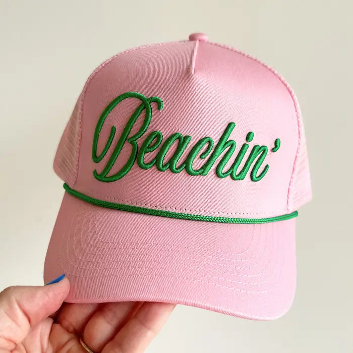 Beachin' Pink and Green Hat
