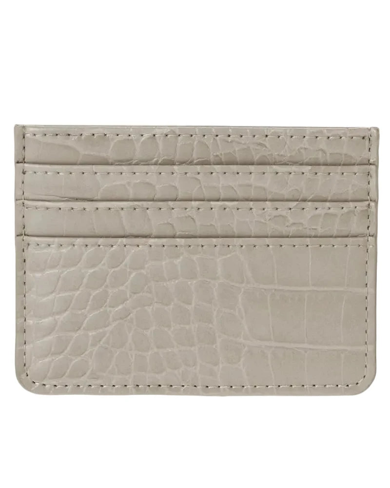 Tia Crocodile Slim Cardholder- 2 Colors