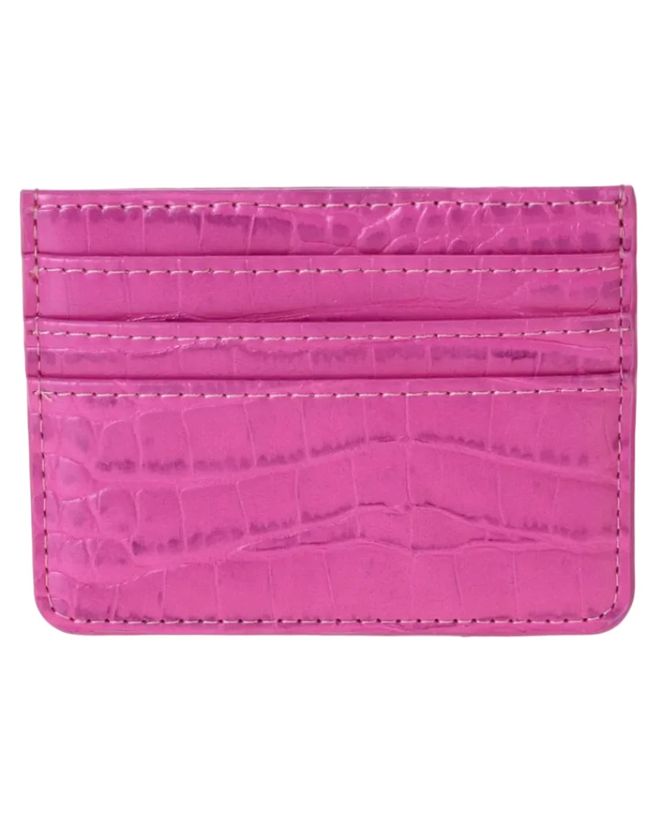 Tia Crocodile Slim Cardholder- 2 Colors