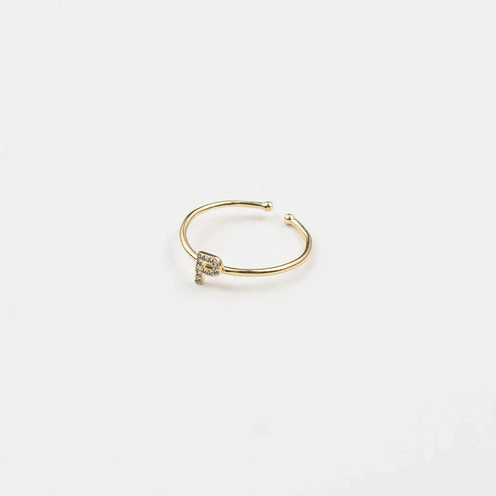 
                      
                        Adjustable Initial Gold Rings
                      
                    