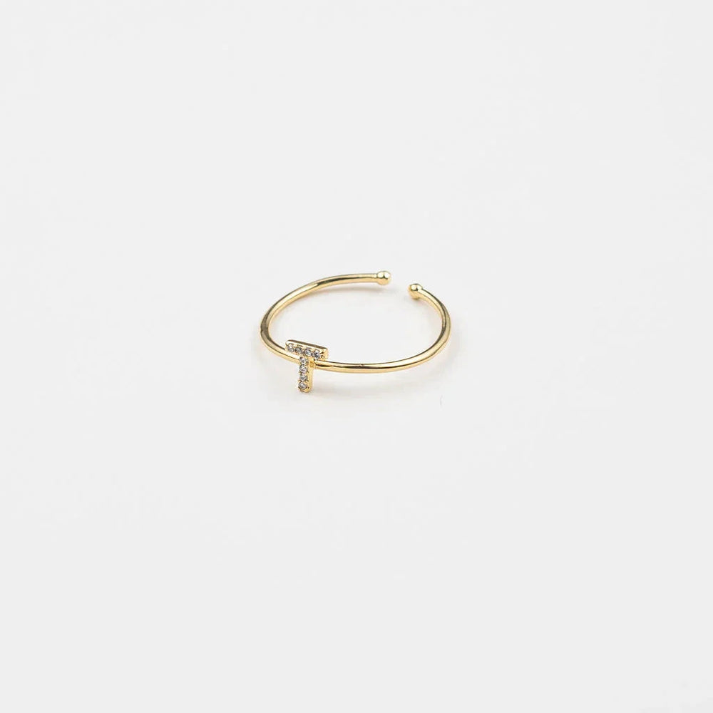 
                      
                        Adjustable Initial Gold Rings
                      
                    