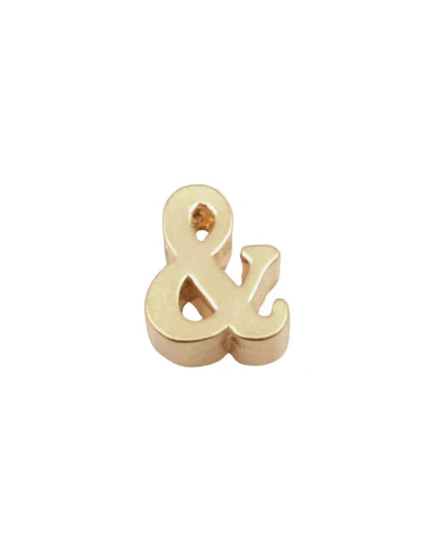 Ampersand Spacer Slide Charm