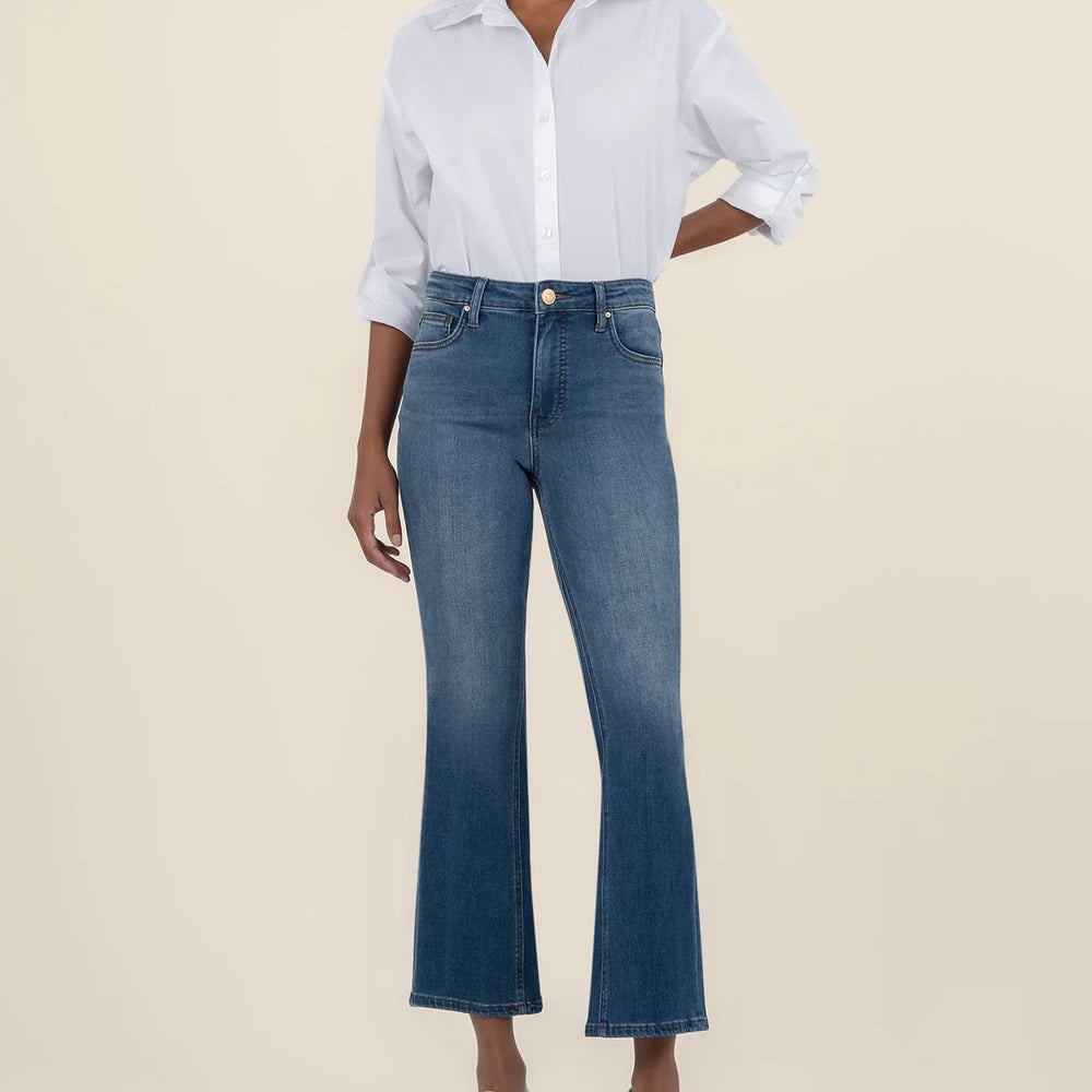 
                      
                        KUT - Kelsey High Rise Ankle Flare Jeans
                      
                    