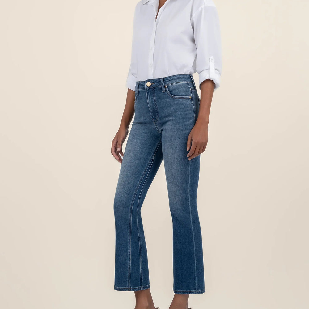 
                      
                        KUT - Kelsey High Rise Ankle Flare Jeans
                      
                    