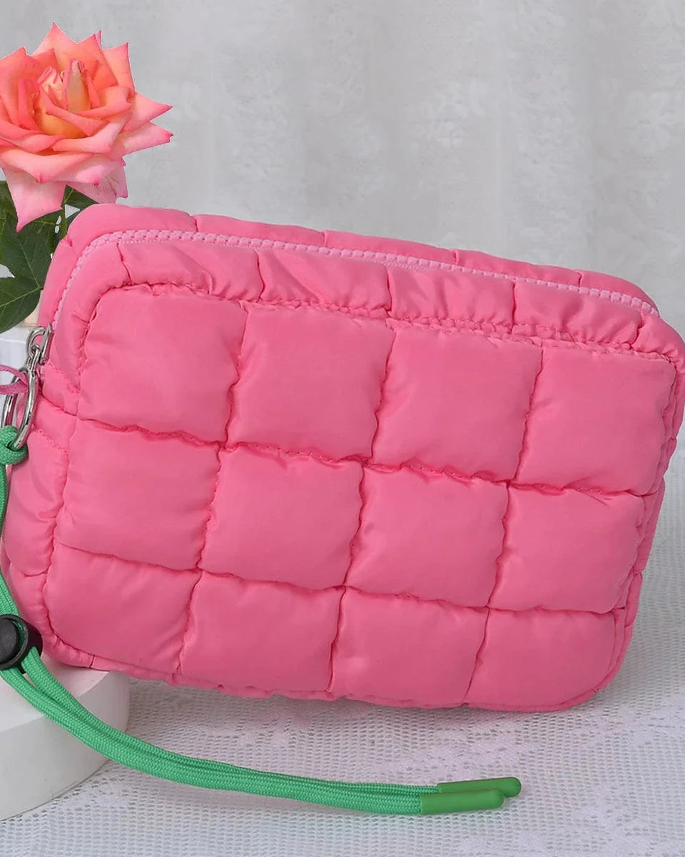Quilted Puffer Pouch- 3 Colors