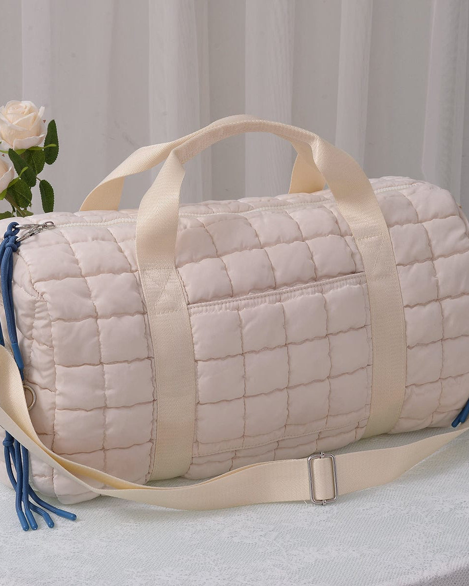 Quilted Puffer Weekender Duffel Bag- 3 Colors