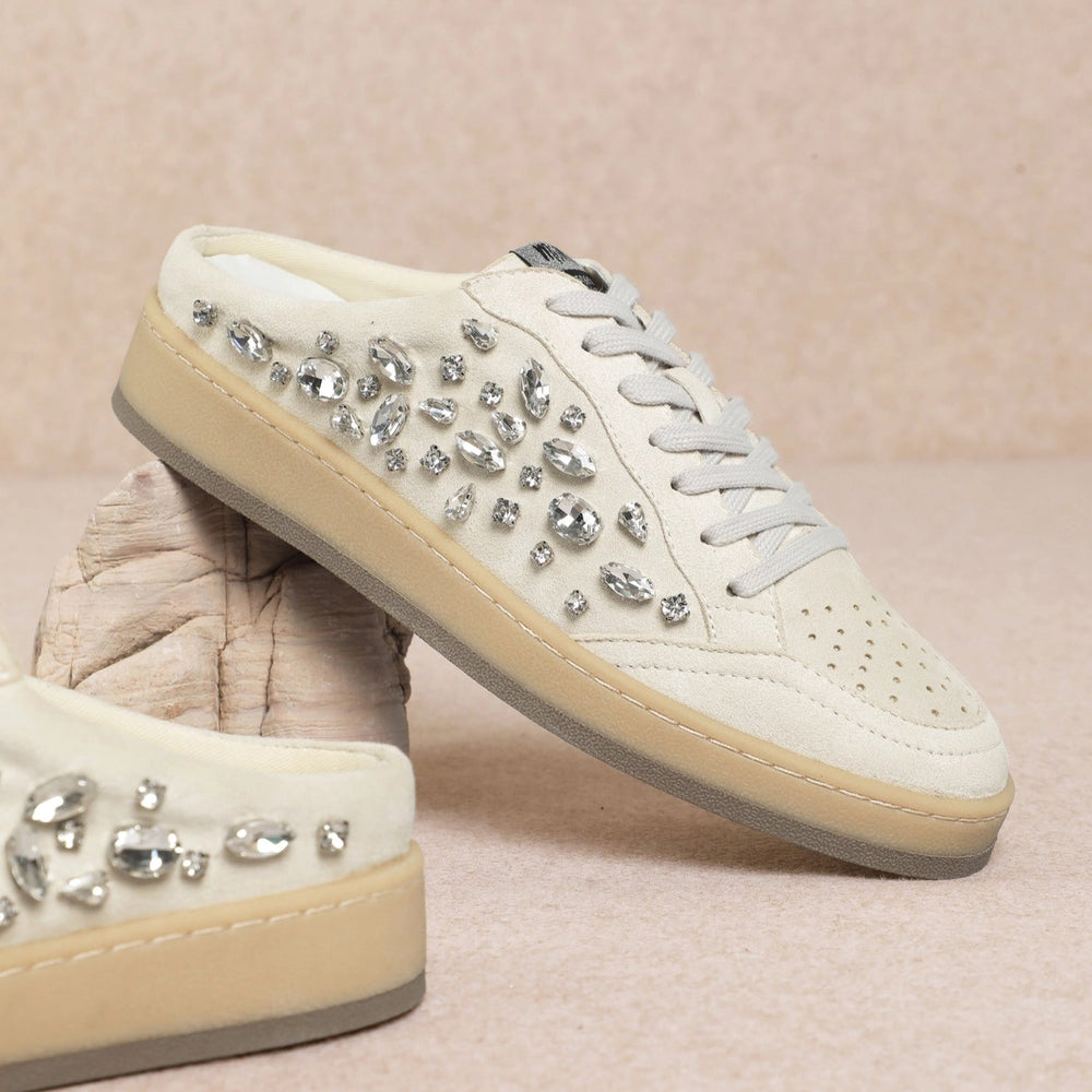 Stella Crystal Slip-On Mule Sneaker